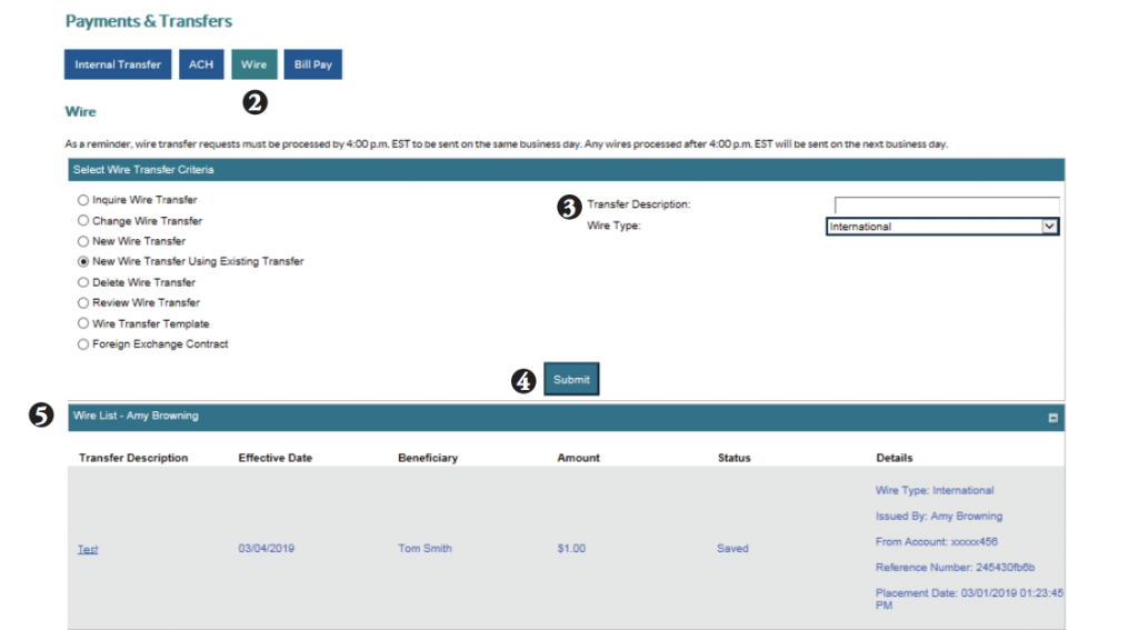 International Wire User Guide • Fidelity Bank Right By You.