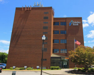 An image of a sunny day at the Martinsville bank