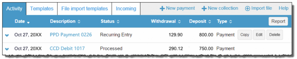 A picture of a fidelity web page