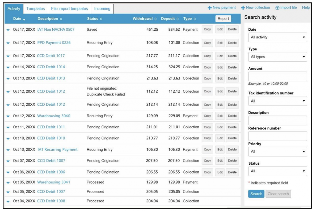 A picture of a fidelity web page