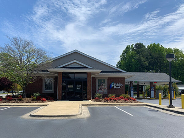 An image of a sunny day at the Asheboro bank