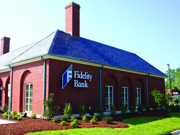 An image of a sunny day at the Garner bank