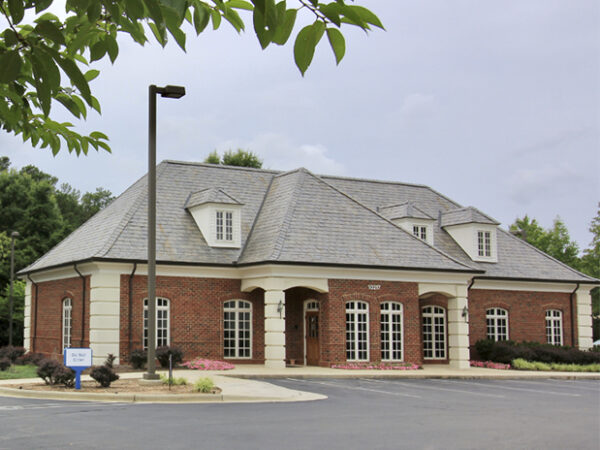 An image of a sunny day at the Morrisville bank