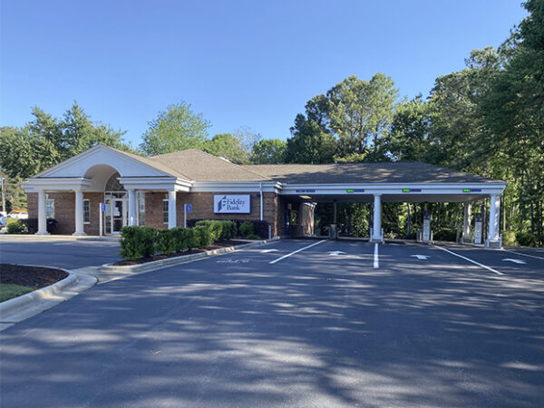 An image of a sunny day at the North Raleigh bank