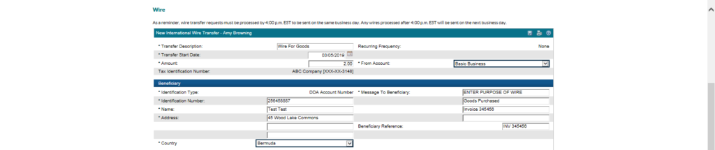 A picture of a fidelity web page