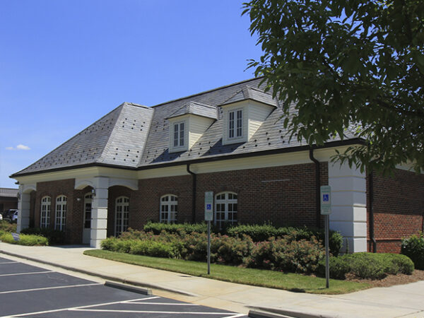 An image of a sunny day at the Winston Salem bank