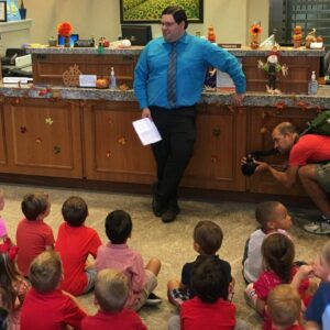 Fidelity Bank associates visiting Grace Christian School