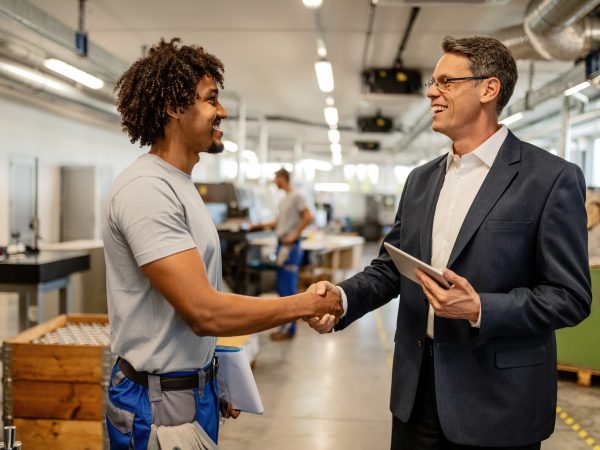 Two men shaking hands