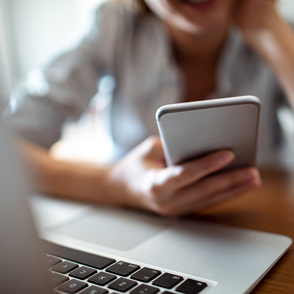 Woman using a Phone